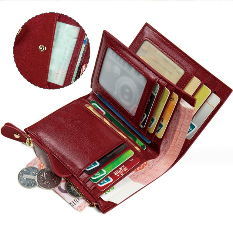 Burgundy womens cheap wallet