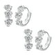 thumbnail image 1 of Aretes de Flores VenDepot 2 Pzas Plata Metal, 1 of 1