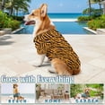 thumbnail image 2 of Tiger Print Hawaiian Shirt, Bold Tiger Stripe Pattern Button Down Shirt for Adults or Dogs, Cuban Collar, Short Sleeve Polyester Summer Shirt, 2 of 8