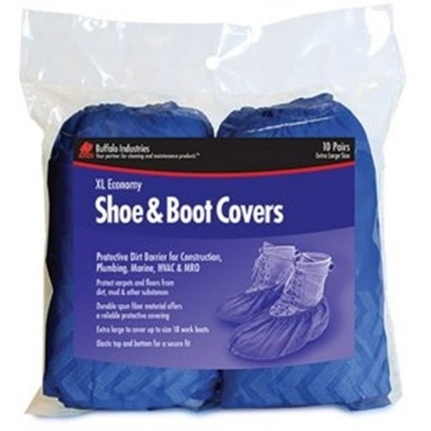 68401 Xl Econo. Shoe Boot Cover10Pr/Bag, Buffalo Inc, EACH, BAG, Li - Walmart.com