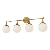 Alora Lighting Vl505136op Nouveau 4 Light 36" Wide Bathroom Vanity Light - Gold