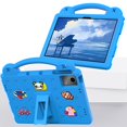 thumbnail image 2 of SaniMore for Lenovo Tab M10 5G 2024 EVA Kids Case, Skin-Proof Texture Pencil Holder Hand Strap Foldable Kickstand Shockproof Protective Case for Boys Girls, Skyblue, 2 of 7