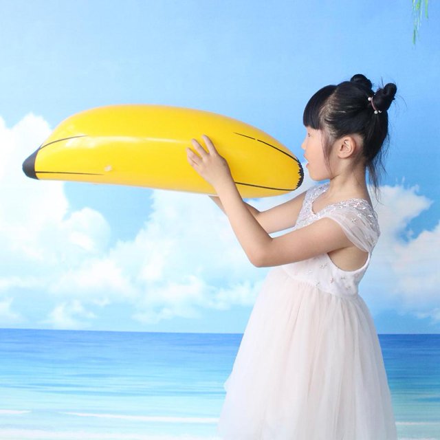 Fruta plátano forma globo inflable niños piscina juguete agua playa fiesta decoración Likrtyny Para Estrenar