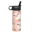 thumbnail image 2 of 18 Oz Insulated Sports Bottle, Outdoor Sports Gym Handheld Portable Casual Stainless Steel Water Bottle, Straw With Lid Cartoon Sheep, 2 of 9