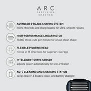 Panasonic Electric Razor for Men, Electric Shaver, ARC5 with Premium Automatic Cleaning and Charging Station, Wet Dry Shaver Men, Cordless Razor, with Pop-Up Trimmer