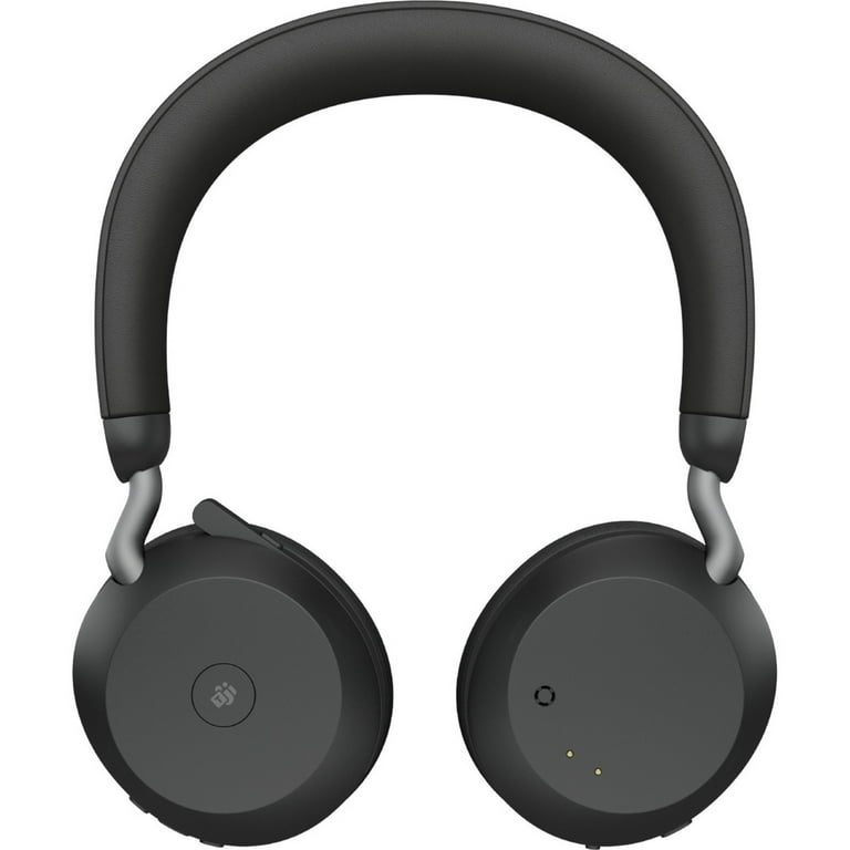 Jabra Evolve2 75 Wireless On-ear Stereo Headset, USB-C, For MS Teams,  Black, Binaural, Ear-cup, 3000 cm, Bluetooth, 20 Hz to 20 kHz, MEMS  Technology Microphone, Noise Cancelling