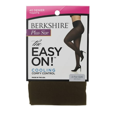 

Women s Berkshire 5035 Easy On Plus Size Cooling Tights (Chocolate Kisses Q Petite)