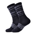 thumbnail image 5 of SOLAX Men's 72% Merino Wool Hiking Socks Outdoor Trail Trekking Cushioned Breathable Crew Socks 3 Pairs (LG Asst62), 5 of 9