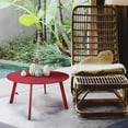 thumbnail image 6 of Patio Coffee Table, Round Patio Side Table, Coffee Table, Modern, Stylish, Living Room, Outdoor, Home Decor, Versatile, Red, 6 of 7