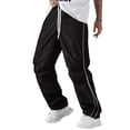 thumbnail image 2 of Uwinwear Men's Parachute Sweatpants,Y2k Baggy Track Pants with Pockets,Outdoor Drawstring Wide Leg Casual Trousers Streetwear,Black,XXL, 2 of 7