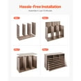 thumbnail image 6 of KFFKFF Document Storage, 27-Slot Office Post Box with Adjustable Shelves, Particle Board Mail Sorter for Office, Home, or Classroom, File Organizer for Documents, Papers, Black-Grey, 6 of 9