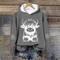 thumbnail image 4 of POIUYTR Highland Cow Hoodie for Women Warm Fleece Cowgirl Sweatshirt Funny Cute Graphic Shirt Long Sleeve Pullover Tops, 4 of 8