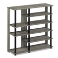 thumbnail image 6 of HOMLUX 6-Tier Wood & Stainless Steel Tubes Shoe Rack, Shoe Shelf Holds up to 13 Pairs for Enterway, French Oak Gray & Black, 6 of 6