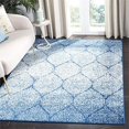 thumbnail image 3 of Safavieh Madison Collection MAD604N Glam Ogee Trellis Distressed Non-Shedding Stain Resistant Living Room Bedroom Area Rug, 3' x 5', Navy / Blue, 3 of 4