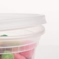 thumbnail image 3 of Deli Grade, BPA Free 16oz Plastic Containers with Lids, Leakproof, Microwavable Portion Container , Food Prep and Storage. Reusable Takeout Cups for Restaurant, Cafe and Catering, 3 of 8