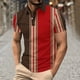 thumbnail image 2 of Mens Manga Corta Botón Abajo Camisas con Bolsillo Pulover Botón de Impresión de la Camisa de Solapa de Poliéster Cuello de Vuelta, Blusa Casual para Hombres, 2 of 5
