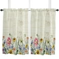 thumbnail image 5 of Spring Flowers Plants Wildflowers Curtain Home Decoration Living Room Short Curtains Window Treatments For Kitchen Bedroom, 5 of 6
