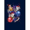 thumbnail image 2 of Men's Lost Gods Xmas Cats in Space Sweatshirt Navy Blue Small, 2 of 4