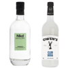 Nkd Distillery Tequila Alternative Premium Non-Alcoholic Spirit 750 ML Bottles w Owen’s Mixers Club Soda 750 ML Bottles - Perfect for Mocktails - A