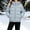Blue, variant on Xdegoge Girls Hooded Puffer Jacket Zip Up Quilted Winter Coat Long Sleeve Warm Thick Outerwear with Pockets Elastic Cuffs Casual Kids Cold Weather Snow Wear