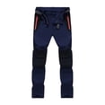 thumbnail image 5 of Men's Hiking Pants Cargo Work Pants Water Resistant Quick Dry Lightweight Camping Travel Outdoor Nylon Pants with Zipper Pockets and Elastic Waistband, 5 of 9