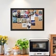 thumbnail image 6 of Vikakiooze Hanging Photo Display Board Cork Bulletin Board 16x12 inches Black Wood Frame Memo Pin Board for Home office Wall Decor, 6 of 6