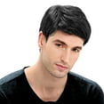 25cm 10inch Wigs Man Slanting Handsome Short Straight Hair Europe And