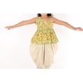 thumbnail image 4 of Ahhaaaa Kids Ethnic Cotton Jaipuri Print Frock Style Kurti with Frill Sleeves and Dhoti Style Salwar for Baby Girls, 4 of 5