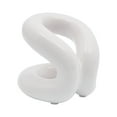 thumbnail image 5 of Creamy White Ceramic Holder Stand Modern Toothbrush Holder Makeup Brush Holder, 5 of 21