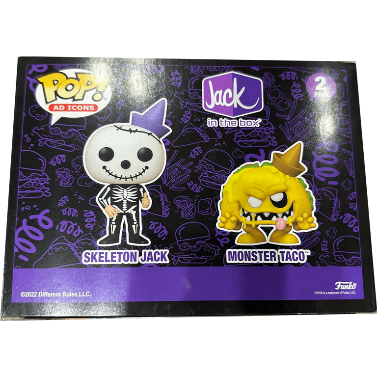 Funko Pop! Ad Icons Jack in The Box- Skeleton Jack & Monster