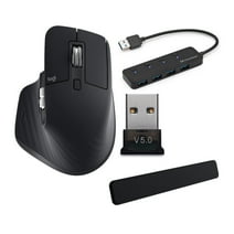 Logitech MX Master 3S Performance Wireless Mouse (Black) with Accessories