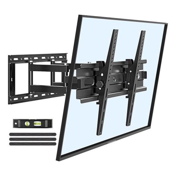 HOMOUNT Full Motion TV Wall Mount for Most 32-80 inch TVs, Wall Mount Bracket with Articulating Swivel and Tilt, Max VESA 600x400mm, Holds up to 132lbs