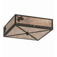 thumbnail image 3 of Meyda Tiffany 171415 Balsam Pine 2 Light 26" Wide Semi-Flush Square Ceiling Fixture -, 3 of 4