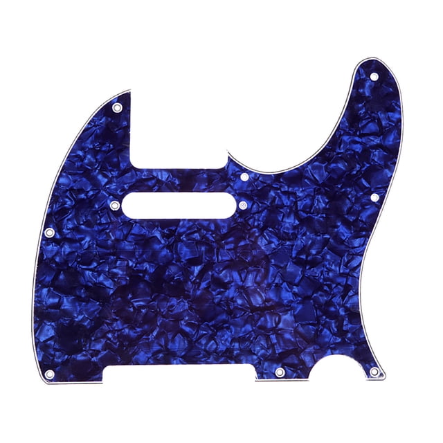 Golpeador De Guitarra Tmvgtek Golpeador Perlado Envejecido De 3 Capas, Estilo Tele, Golpeador De Guitarra Envejecido (Perla Azul) Tmvgtek Para Estrenar