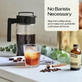 thumbnail image 3 of Takeya Patented Deluxe Cold Brew Coffee Maker with Black Lid Airtight Pitcher, 2 Quart, Black, 3 of 7