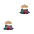 thumbnail image 4 of Pendientes coreanos Retro Minnieouse para mujer 6 uds alambre de oreja exagerado pendiente de gancho de borla, 4 of 6