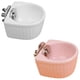 thumbnail image 2 of White Ceramic Pet Feeding Bowl for Home Decoration with Comfortable Height Design and Durable Finish 2 Pieces, 2 of 3
