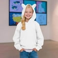 thumbnail image 6 of Coerni Girls Fleece Hoodies for Teen Casual Classic Trendy Outwear Preppy Clothes Long Sleeve Pullover Youth Cute Oversized Outfit, 6 of 8