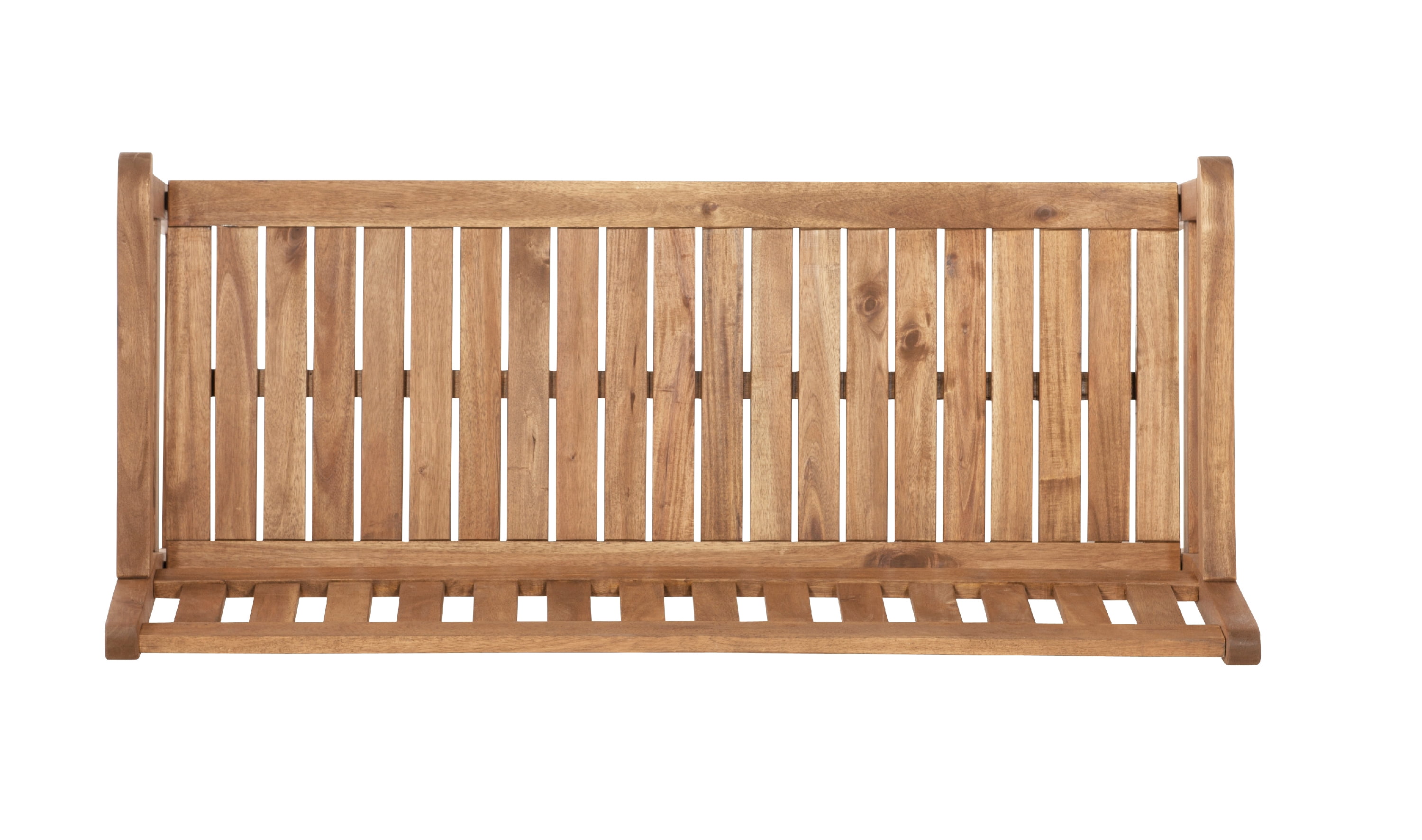Linon Crosscreek Mid-Back Acacia Outdoor Bench, Acorn