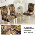 thumbnail image 5 of Chic Paisley Bohemian Dining Chair Covers 4 Pack Vintage Floral Ethnic Retro Colorful Pattern Washable Polyester Stretch Slipcovers Removable Protector for Classic Spaces, 5 of 6