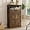 Rustic Brown, variant on Dark Brown Storage Cabinet with Doors and Shelves - Farmhouse Kitchen Pantry Cabinet with Storage, Coffee Bar Station, Hutch Cupboard for Kitchen, Living Room, Home Office, Dining Room