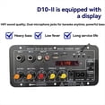thumbnail image 3 of DC10-II 12V Home Karaoke Outdoor Car Audio Subwoofer Amplifier Board Bluetooth with Display Amplifier Board US Plug, 3 of 6
