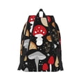 thumbnail image 3 of Balery Various Mushrooms Vintage Canvas Backpack for Men and Women - Large Capacity, Durable Travel Laptop Bag for School, Work, Hiking, and Outdoor Activities, 3 of 7