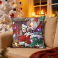 thumbnail image 2 of SLYNSHome Christmas Throw Pillow Cover with LED Lights,Light-up Winter Pillow Cases 18x18 inch Pillowcase Holiday Cushion Case for Couch Bed Sofa Decor, 2 of 7