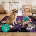 thumbnail image 4 of ODIKA 8'x10' Ultra-Soft Area Rug, Guitar Music Notes Grunge Hip Repeating Rock Motif Vintage Distressed None Washable, Bare feet friendly, Silk-Touch for Bedroom, Under Sectional, 4 of 7