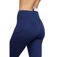 thumbnail image 5 of Women's High Waist Tech Pocket Activewear Leggings - Navy Blue, L, 5 of 7