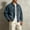 Navy, variant on Danhjin Denim Jackets for Men Button Lapel Fall Spring Long Sleeve Casual Jean Jackets Solid Color Fashion Comfy Coats Outwear