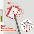 thumbnail image 7 of JEHONN Wall & Baseboard Cleaner Mop Tool with 4 Reusable Pads Red, 7 of 7