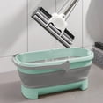 thumbnail image 4 of Eliaeconx Cleaning Bucket, 4.2 Gallon Foldable Water Pail with Scrub Brush, Space Collapsible Design, Green, 4 of 6