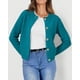 thumbnail image 3 of Suéter PRETTYGARDEN para mujer, cárdigan azul con botones, talla M, 3 of 6
